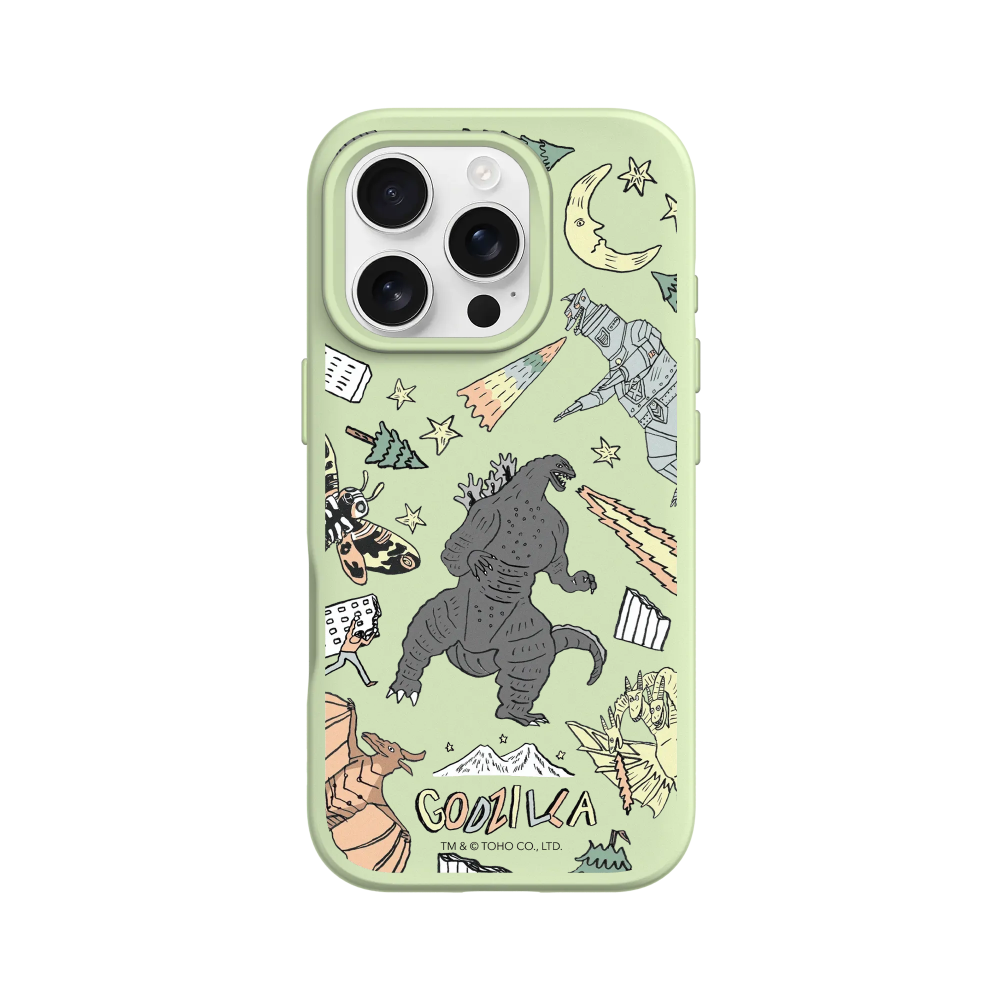 IPhone 犀牛盾 ★ 哥吉拉 Godzilla 聯名 SolidSuit 防摔 背蓋 手機殼 ★ 插畫哥吉拉-規格圖8