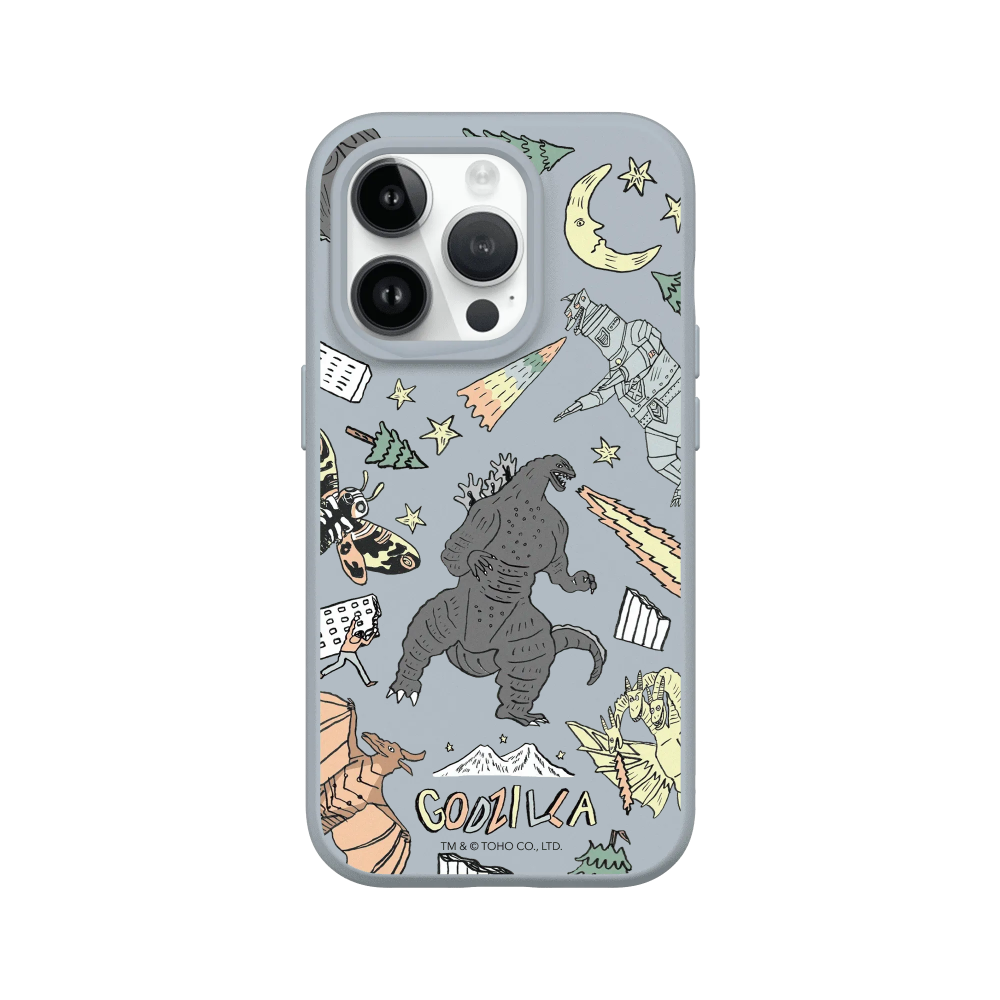 IPhone 犀牛盾 ★ 哥吉拉 Godzilla 聯名 SolidSuit 防摔 背蓋 手機殼 ★ 插畫哥吉拉-規格圖8