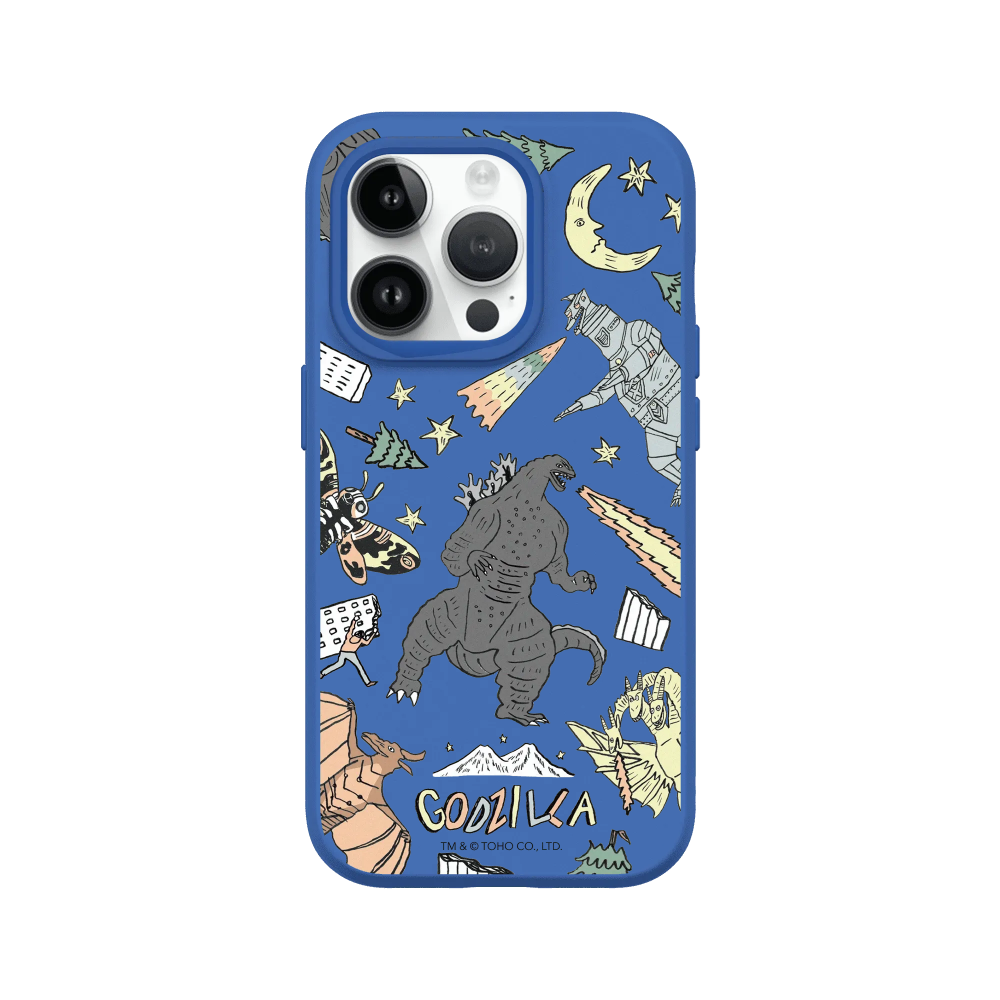 IPhone 犀牛盾 ★ 哥吉拉 Godzilla 聯名 SolidSuit 防摔 背蓋 手機殼 ★ 插畫哥吉拉-規格圖8