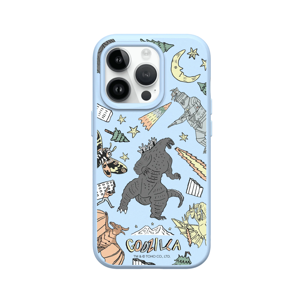 IPhone 犀牛盾 ★ 哥吉拉 Godzilla 聯名 SolidSuit 防摔 背蓋 手機殼 ★ 插畫哥吉拉-規格圖8