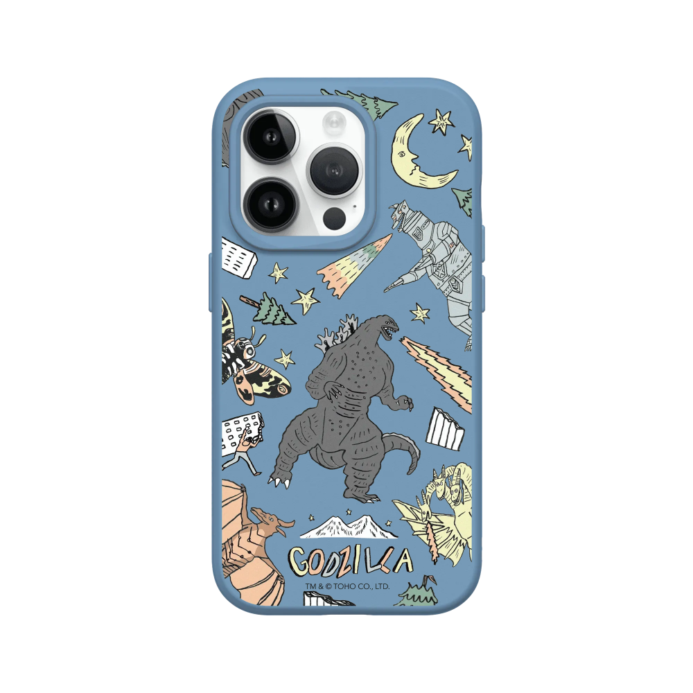 IPhone 犀牛盾 ★ 哥吉拉 Godzilla 聯名 SolidSuit 防摔 背蓋 手機殼 ★ 插畫哥吉拉-規格圖8