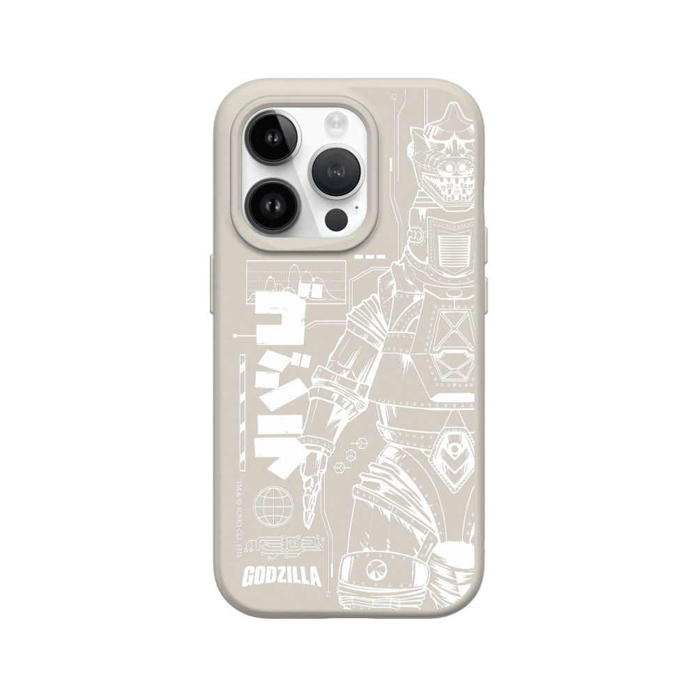 IPhone 犀牛盾 ★ 哥吉拉 Godzilla 聯名 SolidSuit 防摔 背蓋 手機殼 ★ 機械哥吉拉(白)-規格圖8