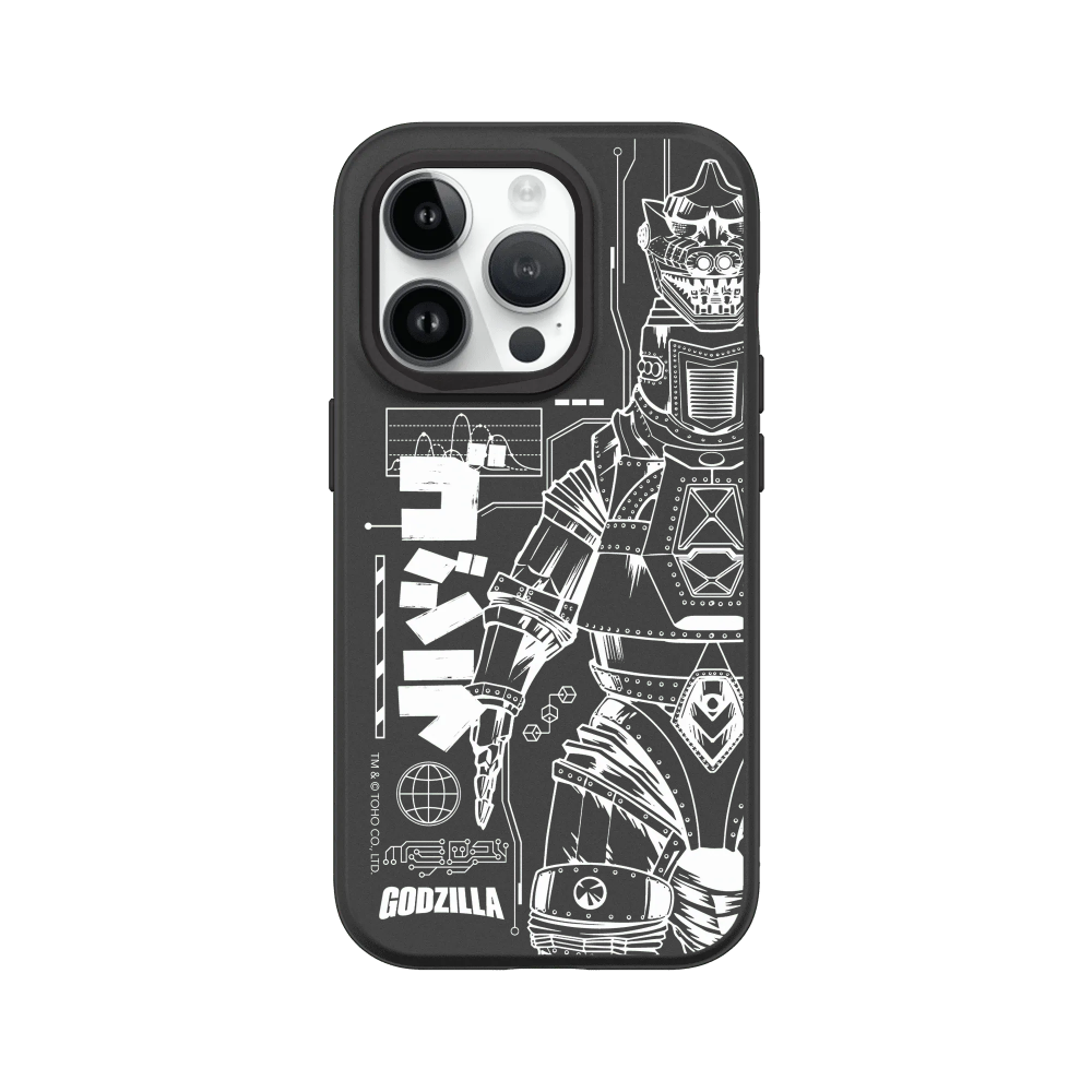 IPhone 犀牛盾 ★ 哥吉拉 Godzilla 聯名 SolidSuit 防摔 背蓋 手機殼 ★ 機械哥吉拉(白)-規格圖8