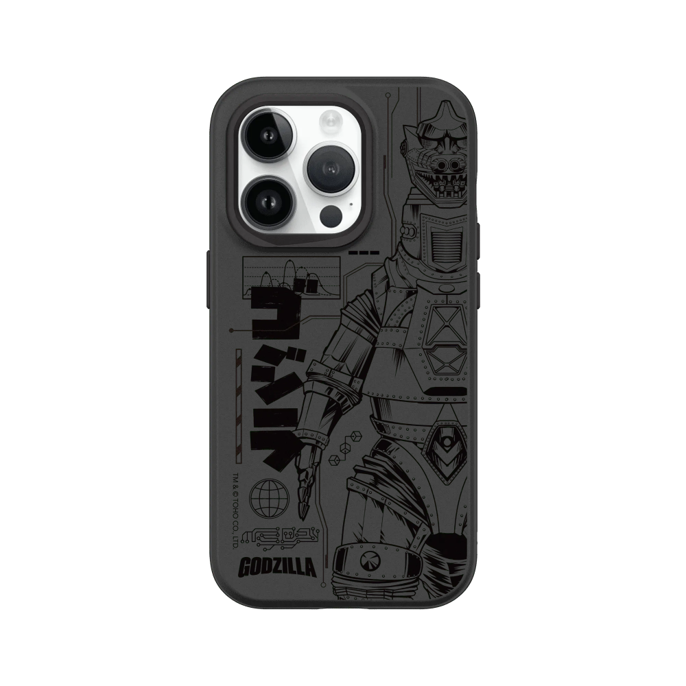 IPhone 犀牛盾 ★ 哥吉拉 Godzilla 聯名 SolidSuit 防摔 背蓋 手機殼 ★ 機械哥吉拉(黑)-規格圖8