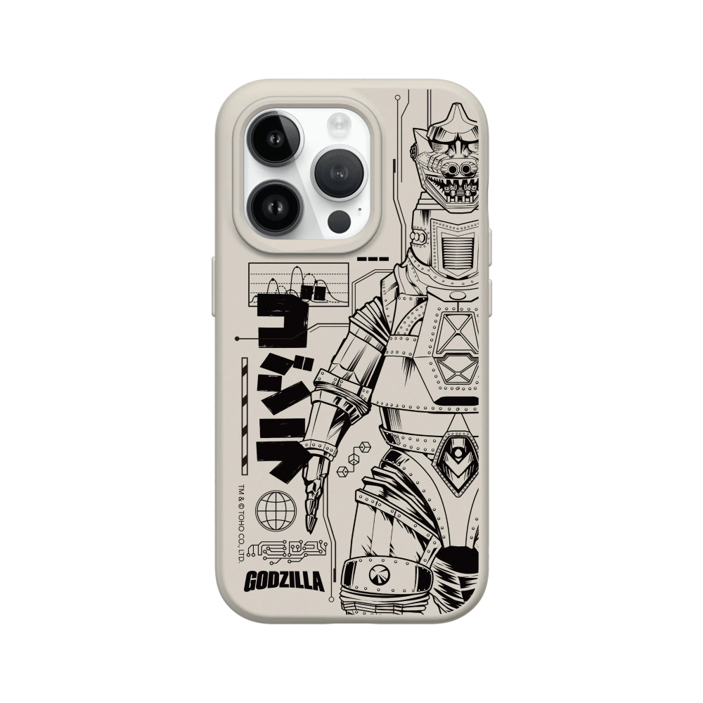 IPhone 犀牛盾 ★ 哥吉拉 Godzilla 聯名 SolidSuit 防摔 背蓋 手機殼 ★ 機械哥吉拉(黑)-規格圖8