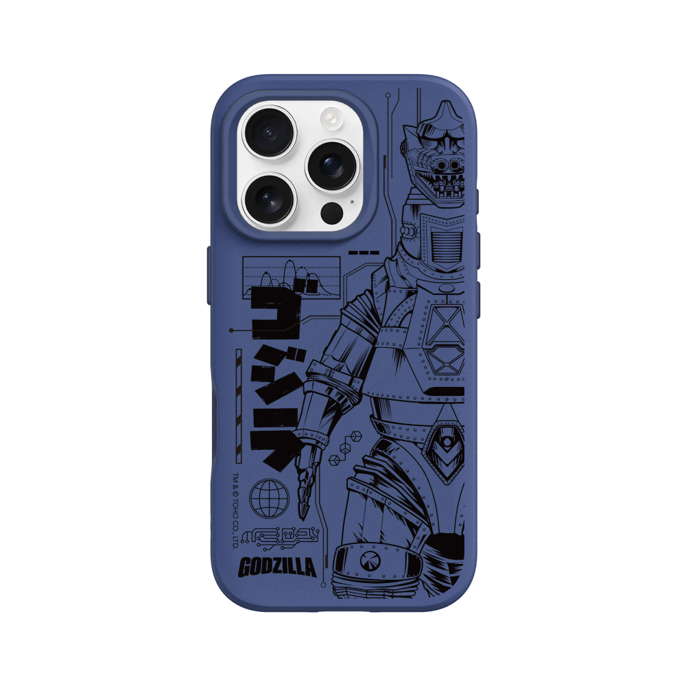 IPhone 犀牛盾 ★ 哥吉拉 Godzilla 聯名 SolidSuit 防摔 背蓋 手機殼 ★ 機械哥吉拉(黑)-規格圖8