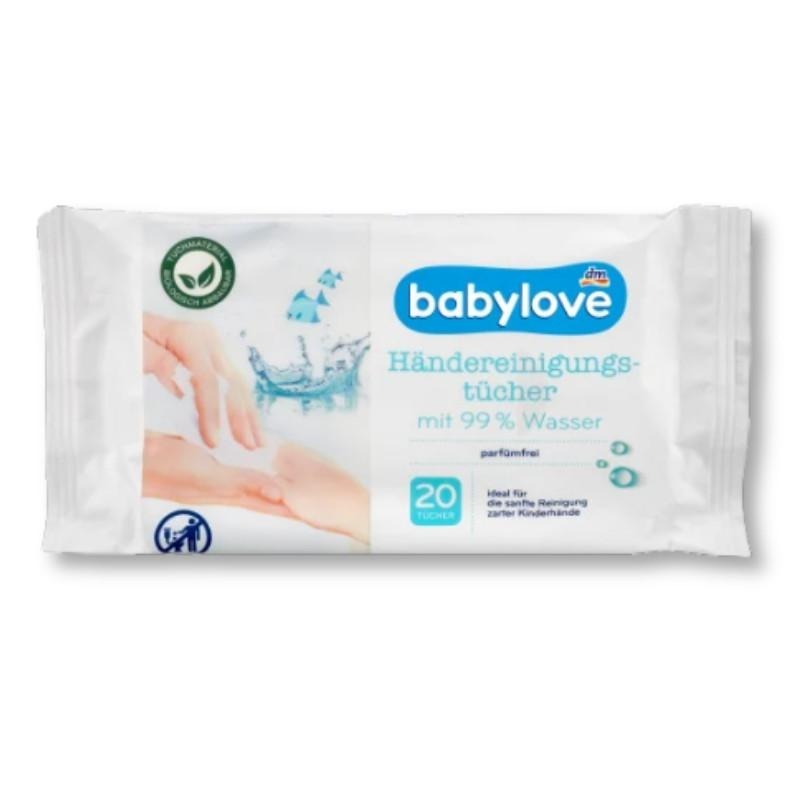 【現貨】德國 DM Babylove 溫和清潔濕巾 80抽 旅行包 20抽 兒童 親膚 身體清潔 隨手包 濕紙巾-細節圖3