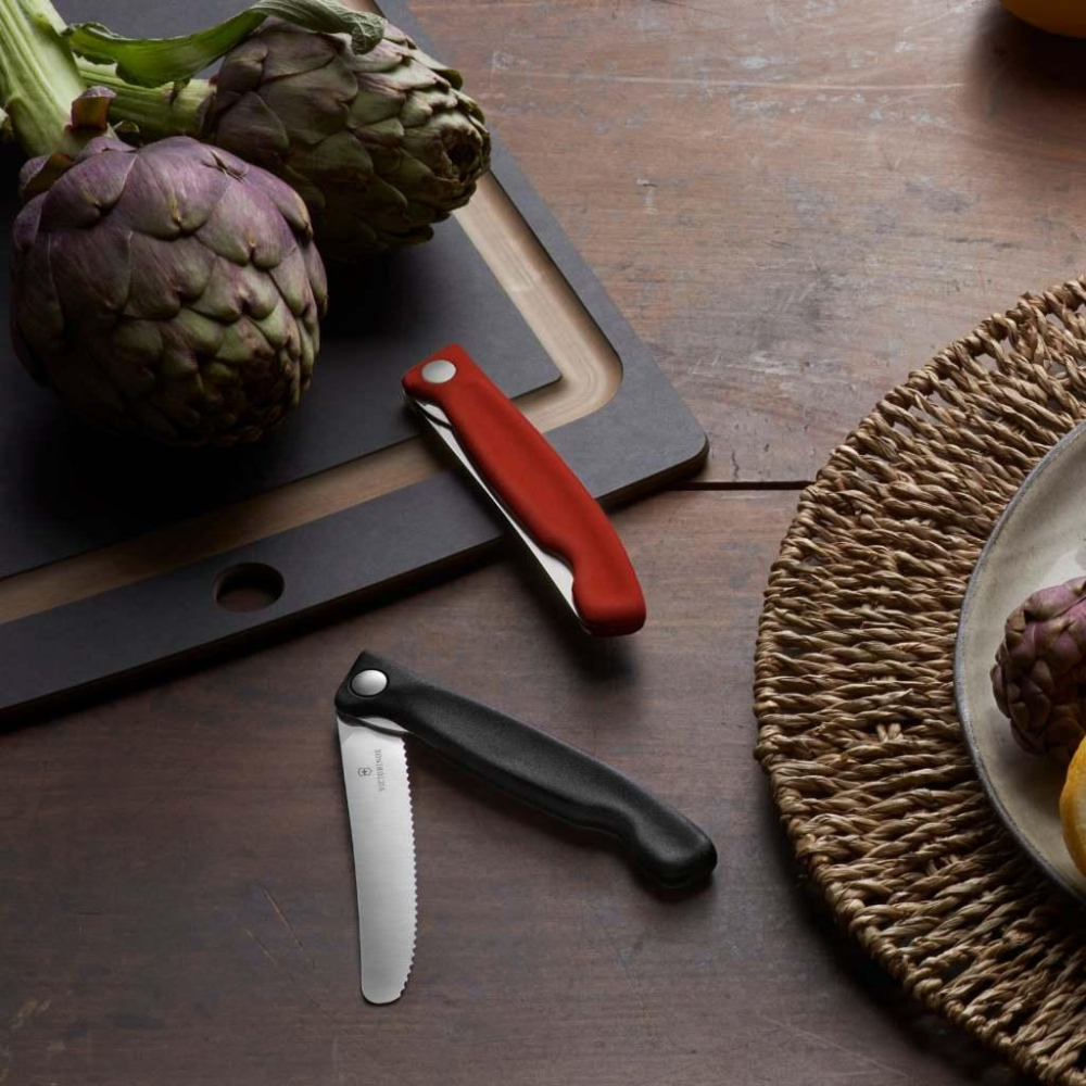 【現貨】瑞士維氏 Victorinox 摺疊式削皮刀/波浪鋸齒摺疊式削皮刀 粉/黑/綠/橘/紅/黃 11cm 附發票-細節圖5