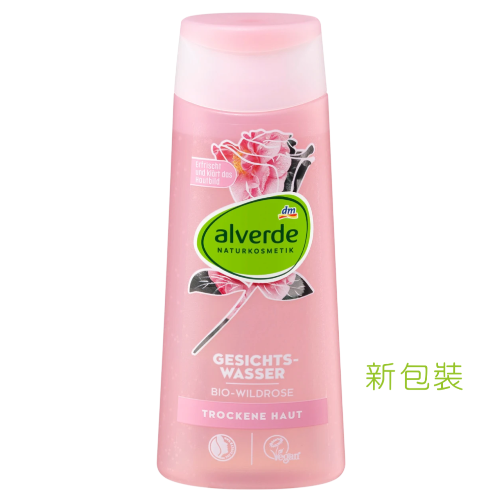 【現貨】德國 DM alverde 玫瑰化妝水 200ml 保濕 溫和 舒緩 乾燥肌膚 敏感肌膚-細節圖2