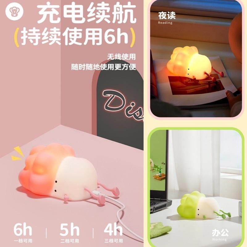 🍀台灣現貨🍀小趴菜拍拍燈 小趴菜夜燈 拍拍燈 拍拍夜燈 菜逼巴夜燈 夜燈 舒眠燈 床頭燈 伴睡燈 小夜燈 可調燈光夜燈-細節圖7