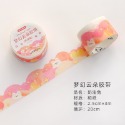 🍀台灣現貨🍀提拉多 夢幻雲朵膠帶 紙膠帶 手帳貼 花邊膠帶 裝飾膠帶 手帳貼紙 和紙膠帶 可愛膠帶 邊框紙膠帶 手帳膠帶-規格圖9