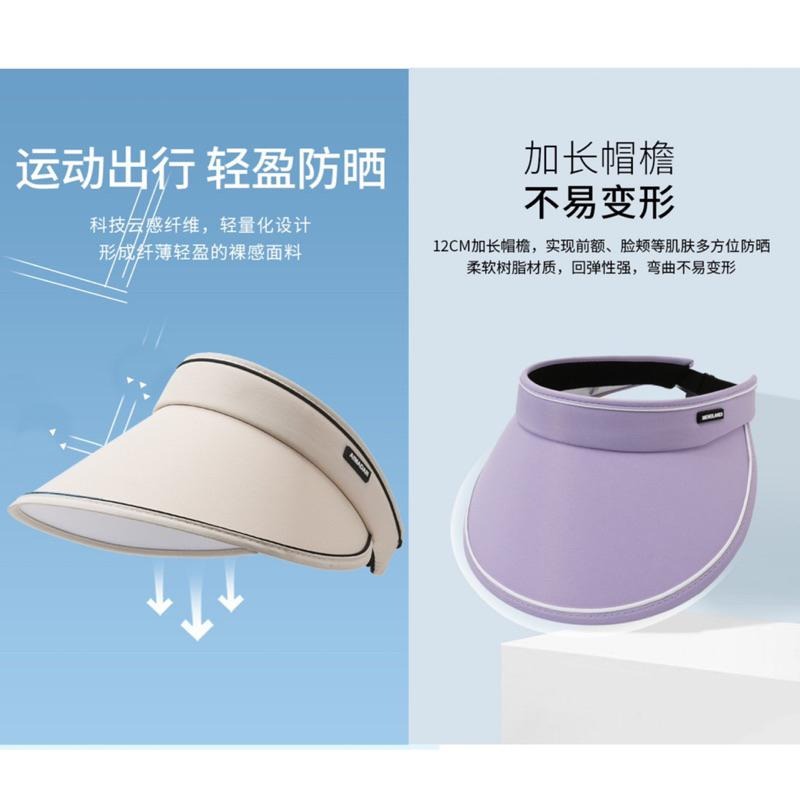 🍀台灣現貨🍀防曬遮陽帽 折疊可捲 防曬帽 遮陽帽 空頂帽 登山帽 女帽 大檐帽 太陽帽 防曬帽子 抗UV帽 隔熱透氣帽-細節圖5