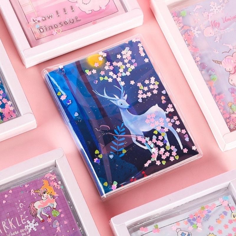 🍀台灣現貨🍀創意手帳本 流沙手帳本 手帳本 筆記本 手帳筆記本 可愛筆記本 日記本 記事本 手帳貼紙本 可愛手帳本 本子-細節圖8