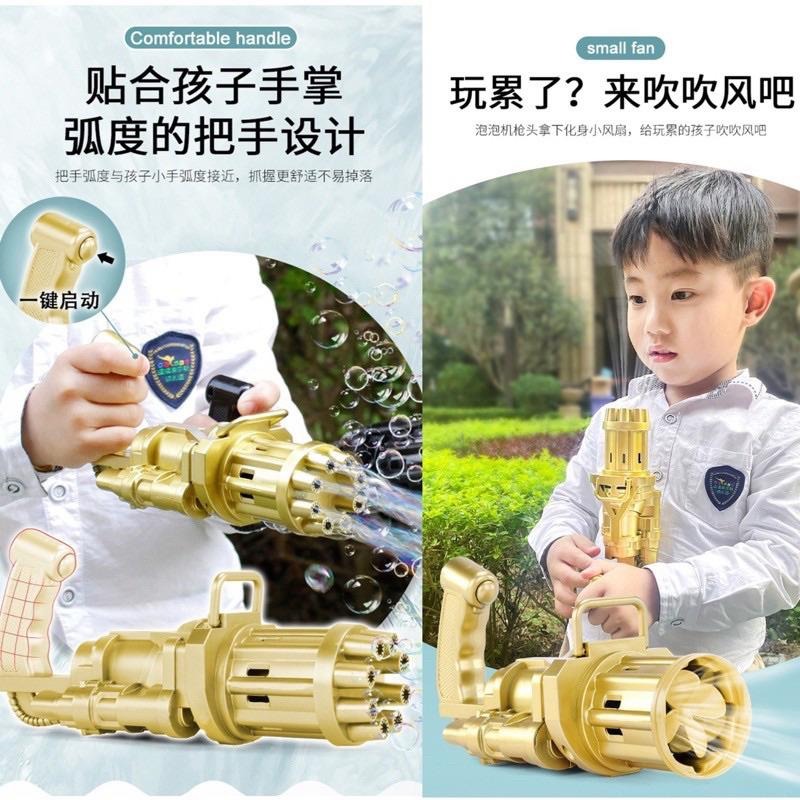 🍀台灣現貨🍀加特林電動泡泡機 加特林泡泡槍 8孔泡泡 抖音同款 泡泡機 泡泡槍 自動泡泡機 兒童玩具 泡泡玩具 快速出泡-細節圖4