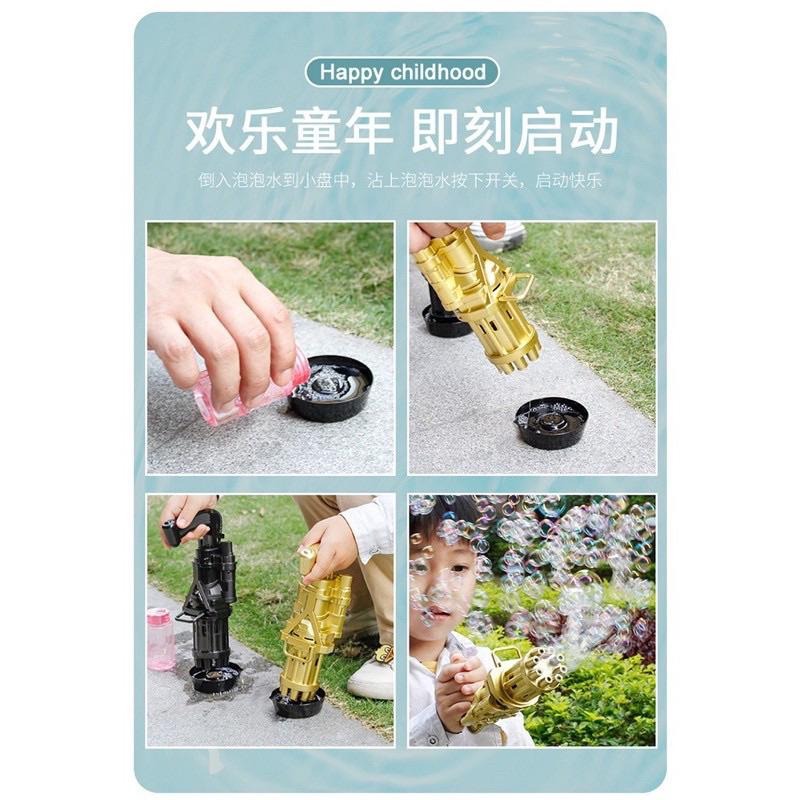 🍀台灣現貨🍀加特林電動泡泡機 加特林泡泡槍 8孔泡泡 抖音同款 泡泡機 泡泡槍 自動泡泡機 兒童玩具 泡泡玩具 快速出泡-細節圖7