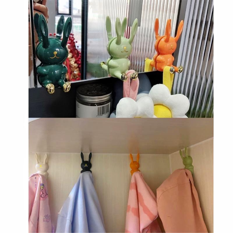 🍀台灣現貨🍀兔子收納掛勾 萬用掛勾 牙刷架 漱口杯架 牙刷掛架 無痕掛勾 浴室掛勾 免打孔掛勾 收納掛勾 置物掛勾 掛勾-細節圖7