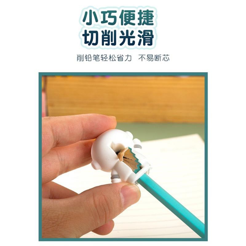 🍀台灣現貨🍀萌物削筆器 造型削鉛筆器 削鉛筆機 卷筆刀 削鉛筆刀 削筆刀 削筆器 可愛削筆器 削筆機 貓爪 太空人 恐龍-細節圖3