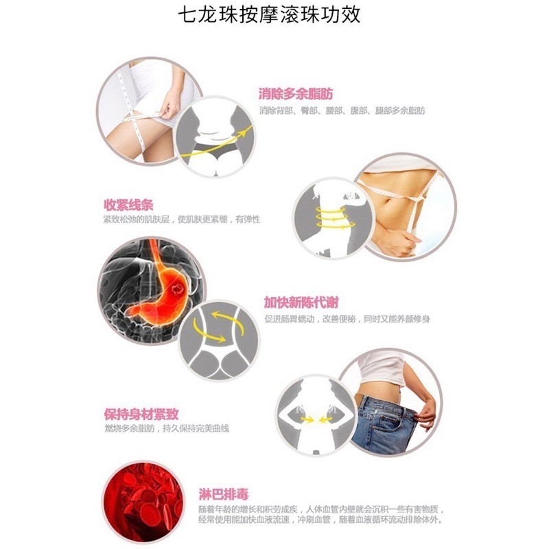 🍀台灣現貨🍀七珠按摩器 磁珠 按摩刷 七珠滾輪按摩器 滾珠按摩 360度滾輪珠 全身按摩 按摩小腿 腿部按摩器 舒壓-細節圖7