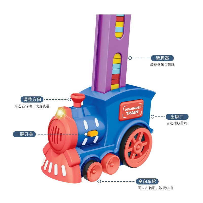 🍀台灣現貨🍀多米諾電動骨牌車 骨牌電動車 多米諾骨牌車 骨牌火車 自動排骨牌車 自動骨牌車 骨牌玩具 骨牌積木 骨牌-細節圖7