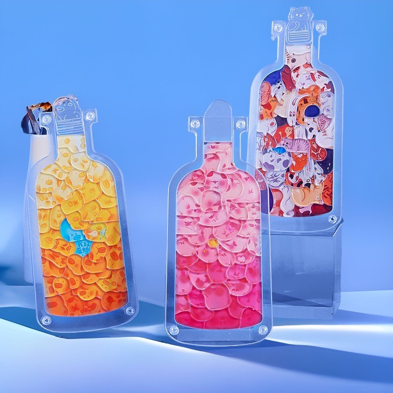 🍀台灣現貨🍀漂流瓶拼圖 壓克力拼圖 創意拼圖 拼圖 瓶子裡的萌寵 萌寵拼圖 手工拼圖 DIY拼圖 可愛擺件 貓咪拼圖-細節圖2