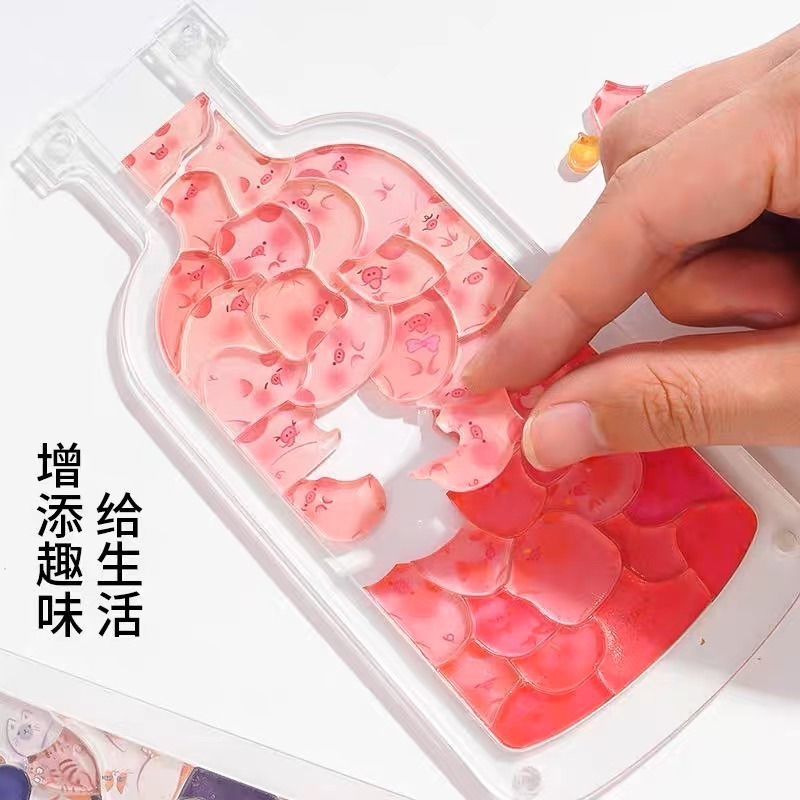 🍀台灣現貨🍀漂流瓶拼圖 壓克力拼圖 創意拼圖 拼圖 瓶子裡的萌寵 萌寵拼圖 手工拼圖 DIY拼圖 可愛擺件 貓咪拼圖-細節圖3