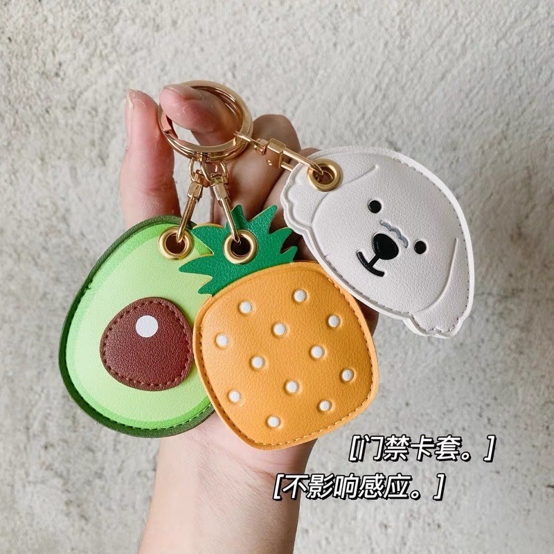 🍀台灣現貨🍀磁扣卡套 磁扣套 柴犬卡套 感應扣套 感應卡套 門禁卡套 磁卡套 磁卡保護套 磁扣套鑰匙圈 卡套 小財柴-細節圖6