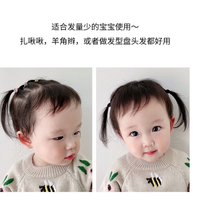 🍀台灣現貨🍀兒童彩色髮圈 100條裝 兒童髮圈 兒童橡皮圈 小女孩髮飾 不傷頭髮髮圈 紮頭髮皮筋 糖果色髮圈 高彈力-細節圖6