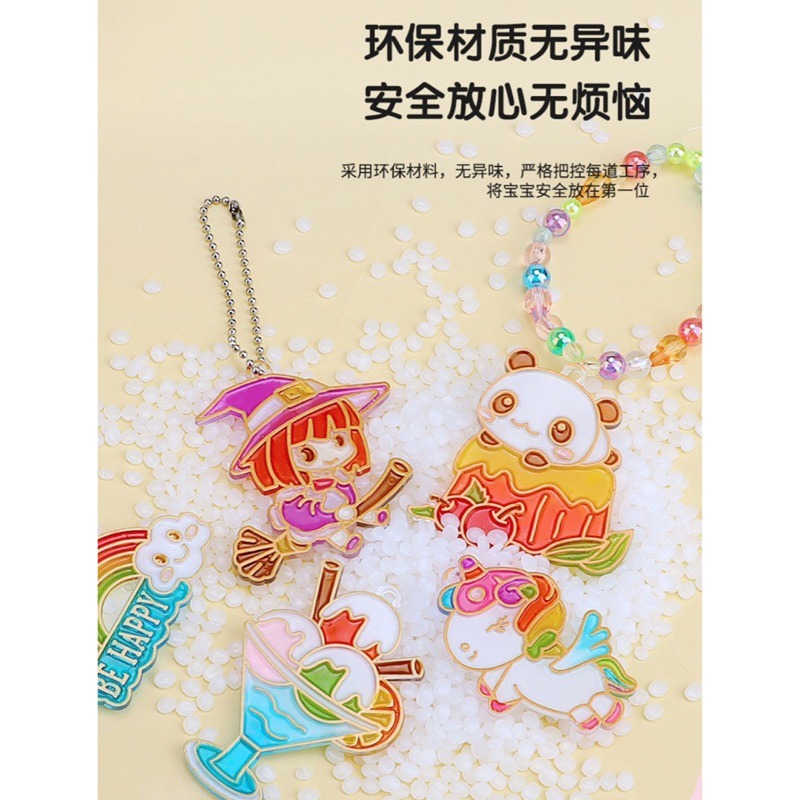 🍀台灣現貨🍀免烤膠畫 水晶膠畫 免烤畫 膠畫 立體膠畫 彩膠畫 可愛膠畫吊飾 水晶彩膠畫 DIY膠畫 填色畫 塗鴉畫-細節圖4