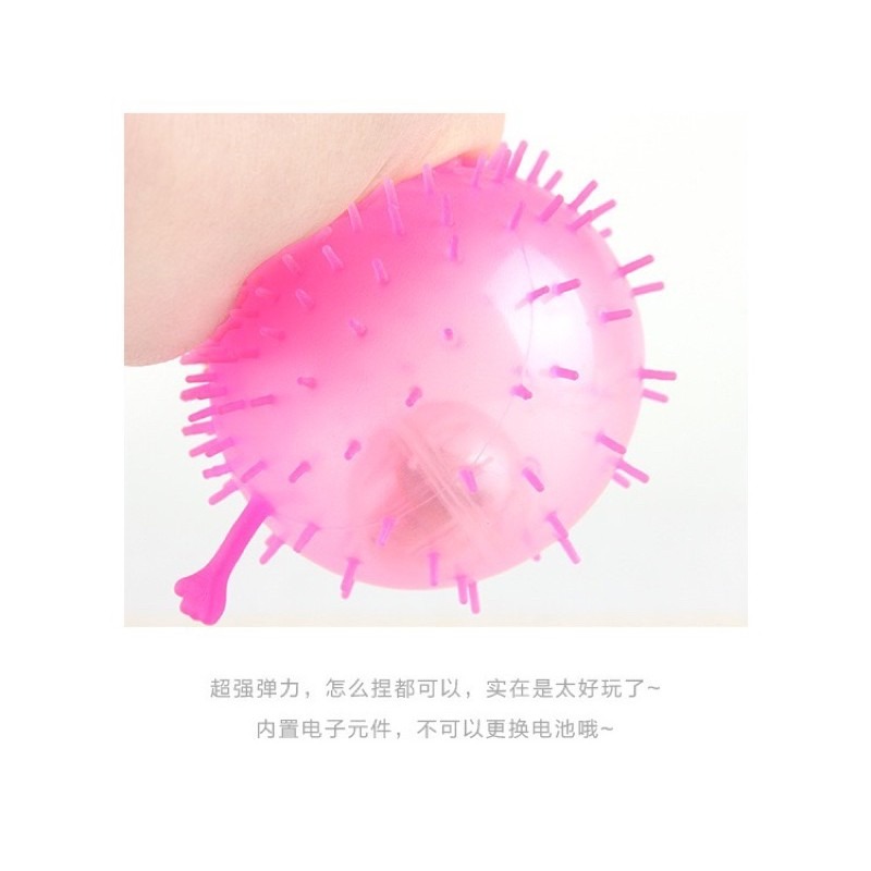 🔥買5送1🔥發光彈力毛毛球 發光毛球 娃娃機 短毛閃光毛球 亮亮刺蝟球 發光外星球 刺刺彈力球 閃光球 發光彈跳球-細節圖6