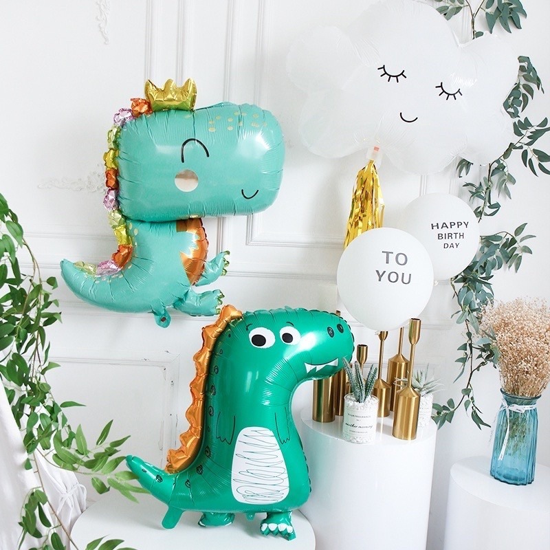 🍀台灣現貨🍀恐龍氣球 恐龍鋁箔氣球 恐龍氣球棒 生日氣球 生日佈置 氣球佈置 卡通恐龍 恐龍主題 派對佈置 造型氣球-細節圖5