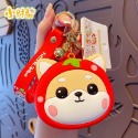 🍀台灣現貨🍀小財柴零錢包 柴犬零錢包 零錢包 柴犬鑰匙圈零錢包 耳機包 小收納包 矽膠包 鑰匙扣包 可愛零錢包 錢包-規格圖9