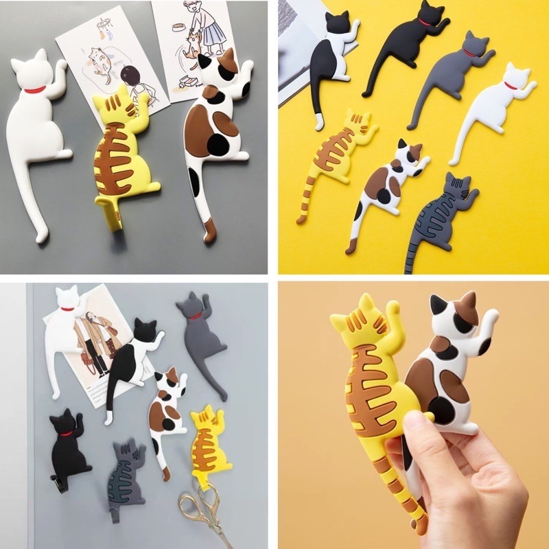 🍀台灣現貨🍀貓咪尾巴冰箱貼掛勾 貓尾巴冰箱掛勾 貓尾巴掛勾 冰箱貼掛勾 喵星人 磁吸掛勾 無痕掛勾 貓尾掛勾 貓掛勾-細節圖8