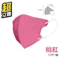 【50】桃紅-超立體口罩（50片/1盒）
