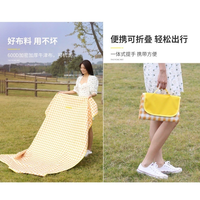 🍀台灣現貨🍀野餐墊 600D牛津布野餐墊 防潮防水墊 草皮墊 露營 睡墊 休閒墊 地墊 爬行墊 遊戲墊 野餐墊 帳篷-細節圖2