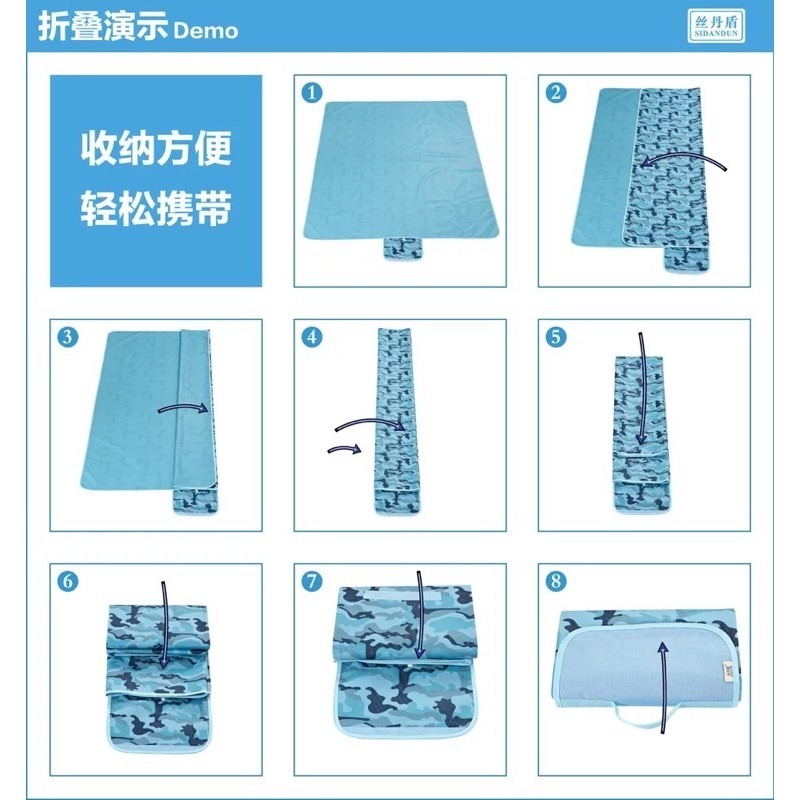 🍀台灣現貨🍀野餐墊 600D牛津布野餐墊 防潮防水墊 草皮墊 露營 睡墊 休閒墊 地墊 爬行墊 遊戲墊 野餐墊 帳篷-細節圖8