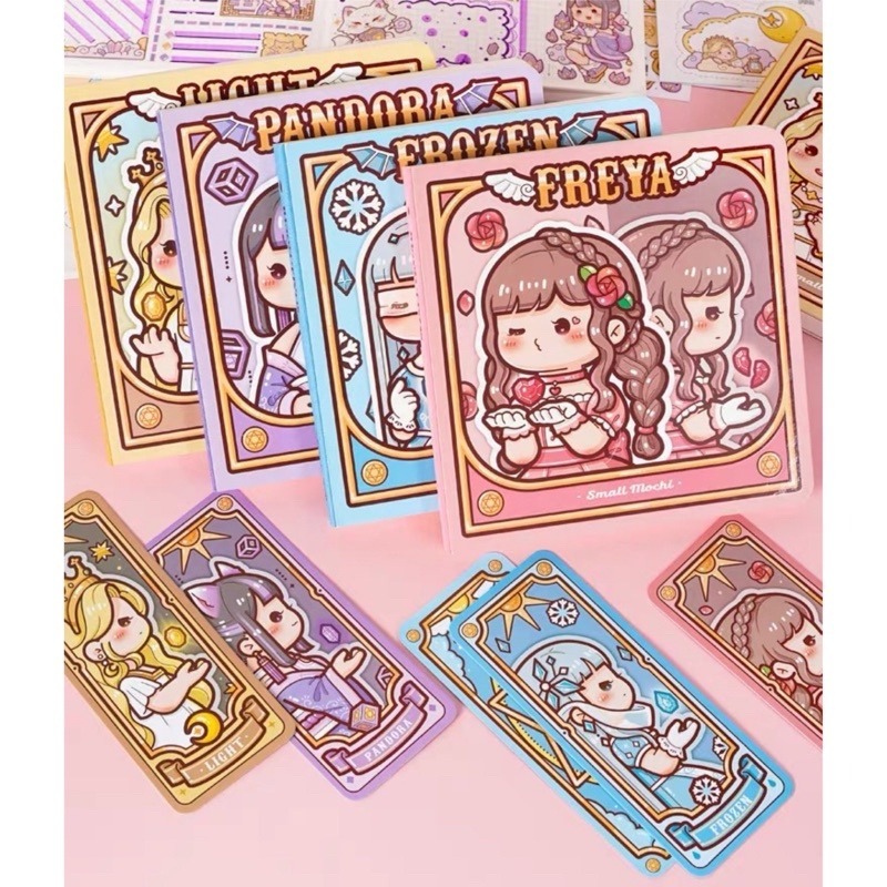 🍀台灣現貨🍀小麻糬手帳本 方方本 手帳本 小麻糬方塊本 手帳貼紙本 方塊本 方格手帳本 手帳筆記本 便籤本 可愛筆記-細節圖8