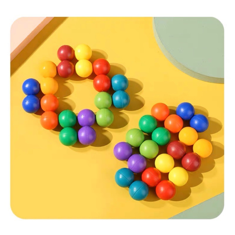 🍀台灣現貨🍀百變解壓魔力球 百變解壓球 魔力球 百變玩具球 立體魔方球 解壓球 減壓魔珠 串珠解壓球 轉珠玩具 益智-細節圖8