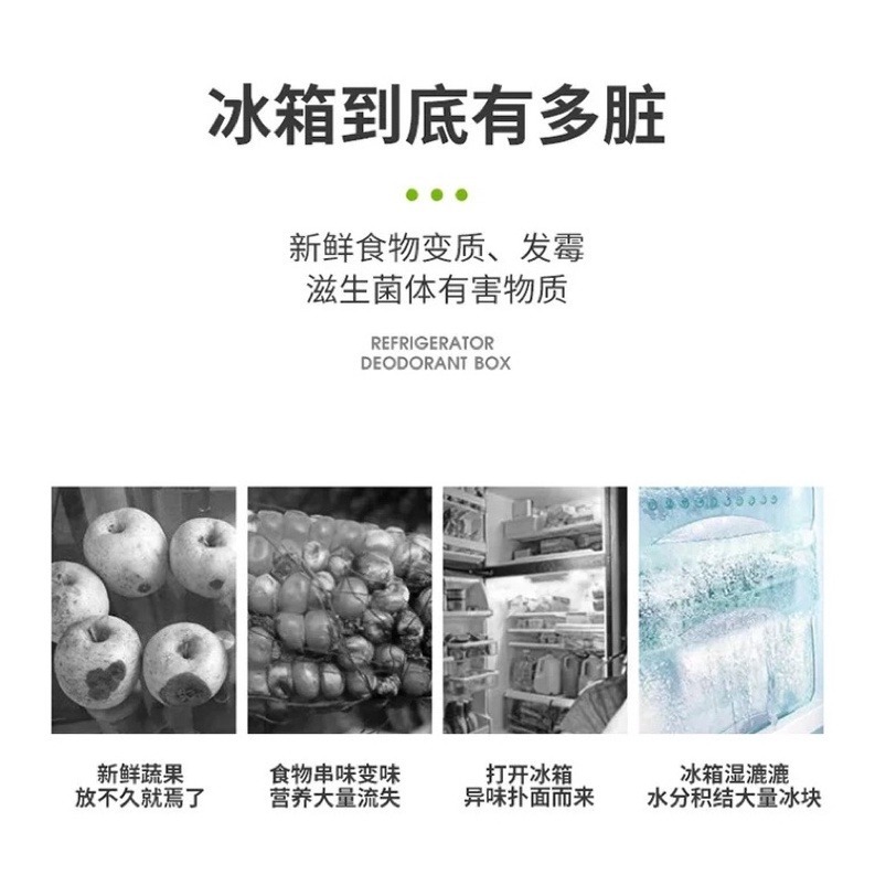 🍀台灣出貨🍀冰箱除味盒 冰箱去味盒 冰箱防潮盒 冰箱除臭盒 冰箱除臭劑 冰箱除臭器 除味盒 除臭盒 防潮盒 防霉除霉-細節圖2