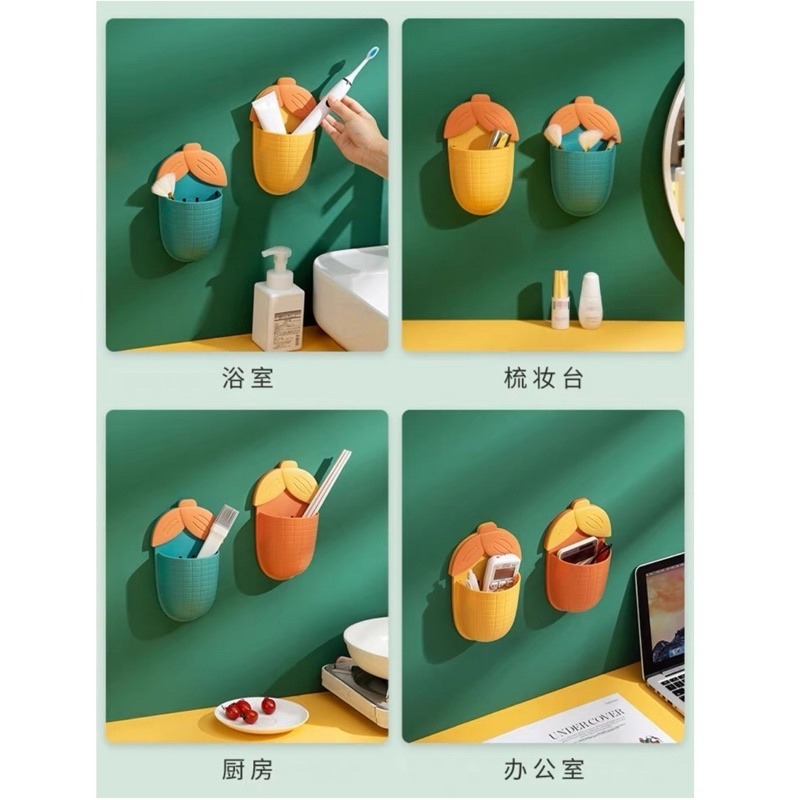 🍀台灣現貨🍀玉米造型置物架 玉米置物架 牙刷收納架 壁掛置物架 壁掛收納架 無痕置物架 免打孔置物架 廚房置物架 收-細節圖6