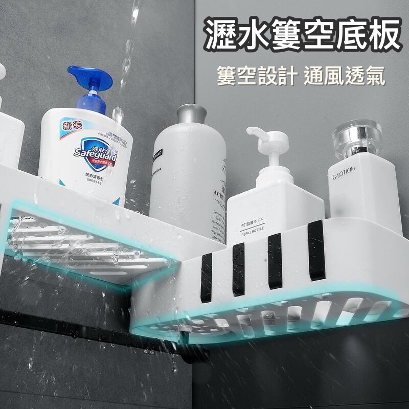 🍀台灣現貨🍀浴室雙層旋轉置物架 無痕置物架 免打孔浴室置物架 浴室廚房置物架 收納架 浴室置物架 無痕置物架 廁所-細節圖4