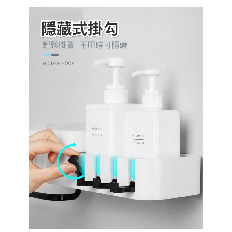 🍀台灣現貨🍀浴室雙層旋轉置物架 無痕置物架 免打孔浴室置物架 浴室廚房置物架 收納架 浴室置物架 無痕置物架 廁所-細節圖5