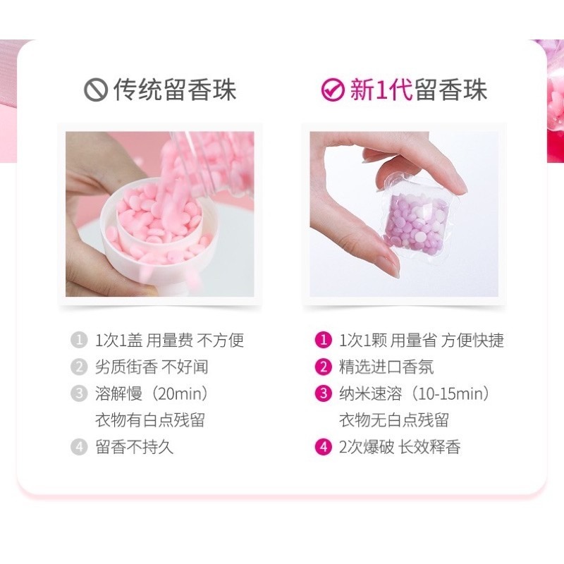 🍀台灣現貨🍀洗衣香香豆 150顆送盒 香香球 衣物芳香豆 香氛洗衣球 留香珠 香氛豆 衣物芳香顆粒 香香豆 衣物留香-細節圖4