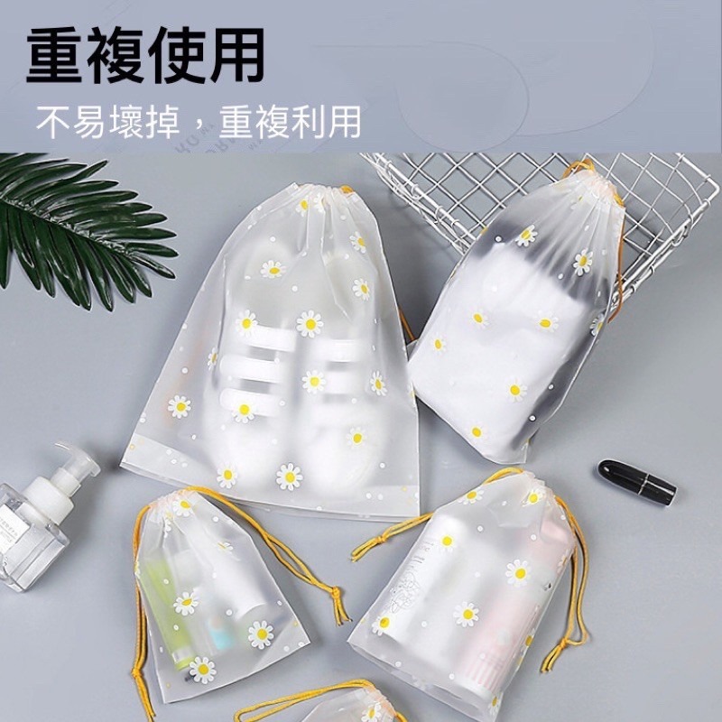 🍀台灣現貨🍀束口袋 磨砂 收納袋 防水束口袋 卡通束口袋 抽繩束口袋 抽繩收納袋 化妝品收納袋 抽繩分裝袋 旅行收纳-細節圖5