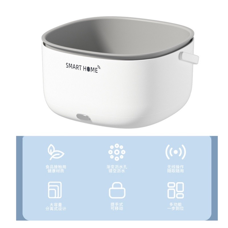 🍀台灣現貨🍀超聲波洗菜籃 家用洗菜機 水果清洗機 蔬果清洗機 超音波蔬果清洗機 超聲波清洗機 洗菜機 洗菜瀝水籃 洗-細節圖2