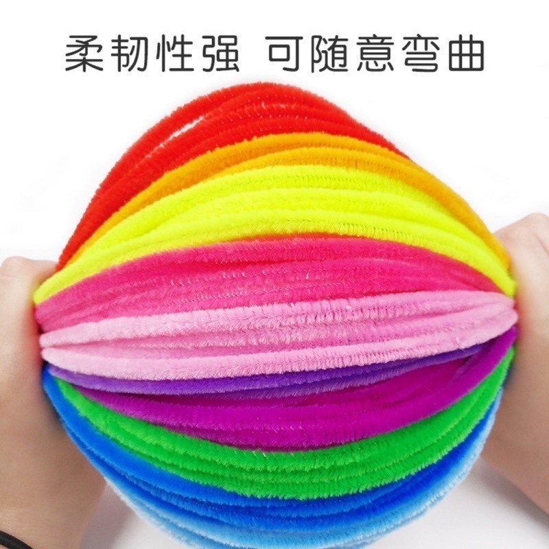 🍀台灣現貨🍀DIY扭扭棒 扭扭棒 100入 毛根 毛根條 單色 多色 混色 馬卡龍 兒童勞作 兒童DIY 彩色毛根-細節圖3
