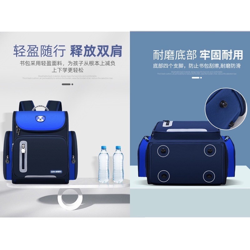 🍀台灣現貨🍀小學生書包 太空書包 學生書包 兒童書包 書包 透氣書包 減壓護脊  1-6年級書包 多功能書包 國小書-細節圖6