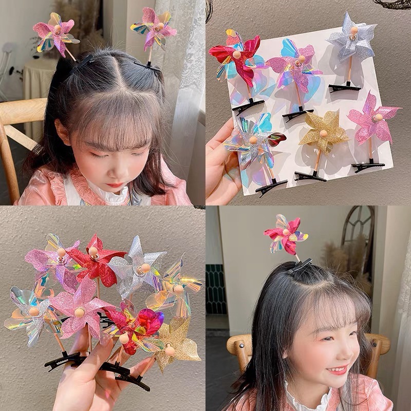 🍀台灣現貨🍀小風車髮夾 風車髮夾 風車飾品 風車髮式 風車頭飾 風車裝飾 迷你風車 小風車 髮夾 髮式 小髮夾 風車-細節圖6