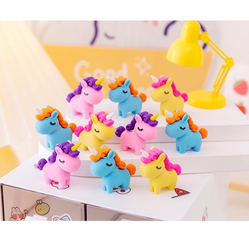 🔥買10送1🔥獨角獸橡皮擦🦄️可愛橡皮擦 造型橡皮擦 橡皮擦 學生橡皮擦 擦子 動物橡皮擦 卡通橡皮擦 文具用品-細節圖6