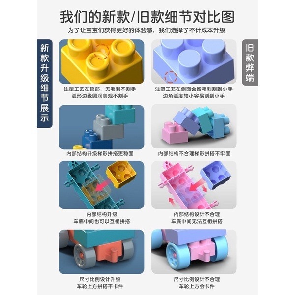 🍀台灣現貨🍀趣味顆粒積木 積木 積木玩具 益智積木 益智玩具 百變積木 創意積木 顆粒積木 彩色積木 拼裝積木 早教-細節圖6