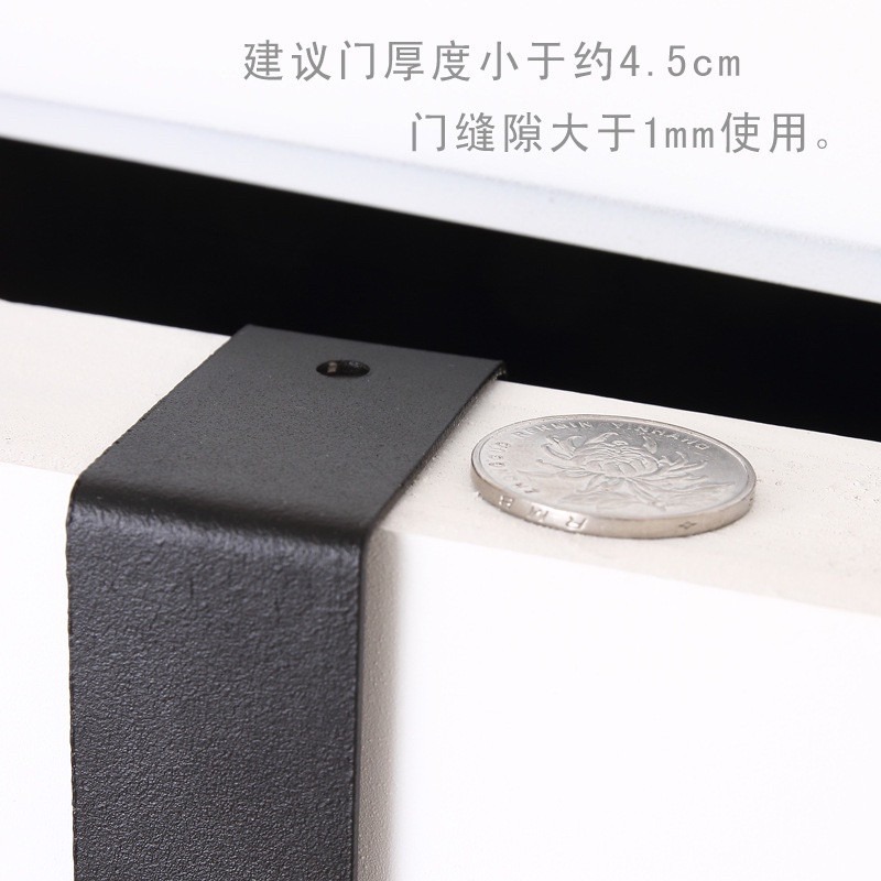 🍀台灣現貨🍀門後掛勾 門背式六連掛勾 鐵藝掛勾 掛勾 門後六連勾 無痕掛勾 門背掛勾 不鏽鋼掛勾 浴室毛巾勾 長排掛-細節圖7